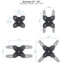 Tooq Soporte de Pared Articulado LP1344TN-B para Pantallas 13-43 pulgadas